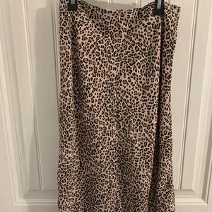 Cheetah print midi /maxi skirt.